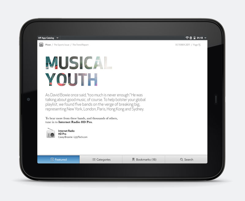 WebOS Pivot